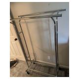 Metal garment rack