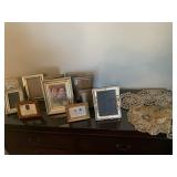 Picture frames and doilies