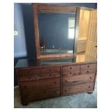 Dresser with mirror