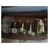 EMPTY lego boxes and beads