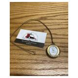 Swiss made heritage wind up pendant watch