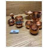 Shiny copper dishes