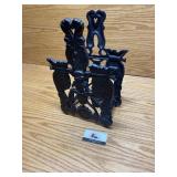 Cast iron magazine stand