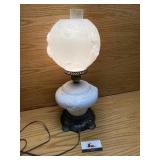 Gone with the wind styled electrified lamp