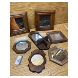 Wood framed mirrors