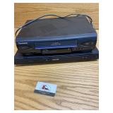 VCR and DVD player