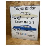 1951 Kaiser car poster