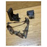 Old cameras and ice skates