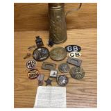 MG and Kaiser Badges and miscellaneous