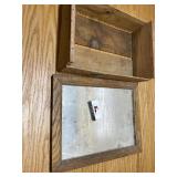 OAk mirror and box