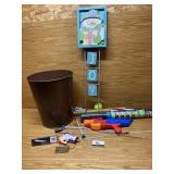 Industrial trashcan and miscellaneous