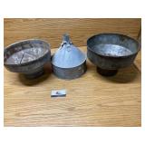Funnel and cream separator parts