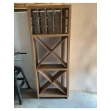 Oak wine rack
