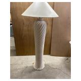 Heavy plaster floor lamp