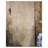 Three-quarter inch 4 x 8 sheet of oak plywood