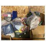 Table full of Christmas decorations