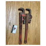 Rigid 18 inch pipe wrenches
