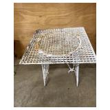 Singer cast iron patio table