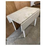 Chippy painted dropleaf table