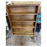 Pine bookshelf 47 tall 37 wide and 9 deep