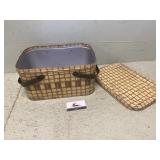 Metal picnic basket