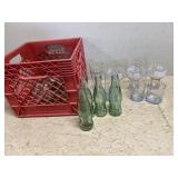 Coke bottles and crate