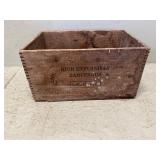 Dovetailed explosive box