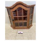 Wall mount curio cabinet