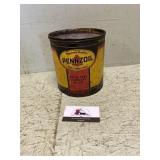 Pennzoil water pump lubricant Tin can
