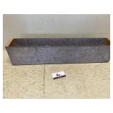 Galvanized and wood planter box 30 inches long