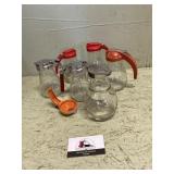 Vintage syrup containers