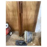 Transit and wooden tripod