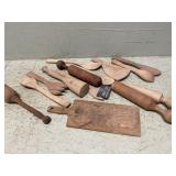 Wooden kitchen utensils