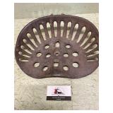 Cast iron seat