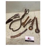 Ice tongs and farm primitives