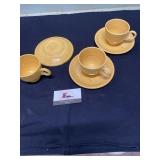 Fiesta cups and saucers