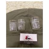 Pre-prohibition shot glasses from Ottumwa Iowa