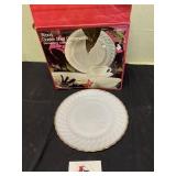 16 piece golden shell dinnerware