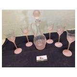 Glasses and decanter