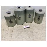 Mid century modern canister set