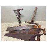 Harness clamp and saws