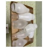 Frosted lamp chimneys