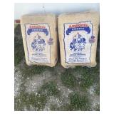Two bales of animal bedding