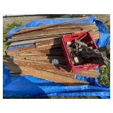 Wood trim and railing