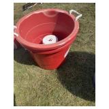 Two plastic 19 gallon tubs