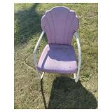 Metal lawn chair