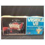 Visible V8 operating engine 1/4 actual size M