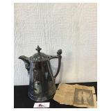 Ice Pitcher of Silver Plate