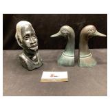 African art and bookends