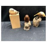 Wooden birds